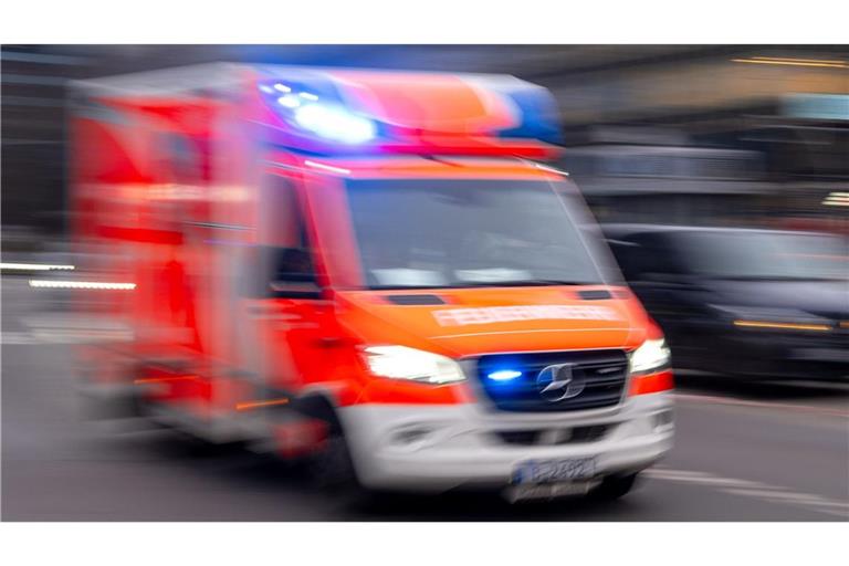 Ein Rettungshubschrauber und Rettungswagen brachten die Mutter und ihre Kinder in Krankenhäuser. (Symbolbild)
