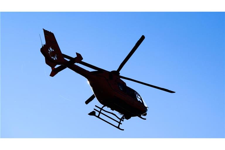 Ein Rettungshubschrauber war auch im Einsatz. (Symbolbild)