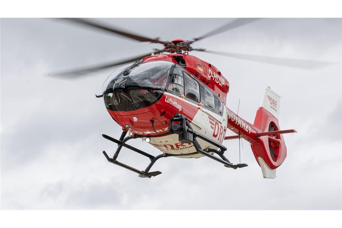 Ein Rettungshubschrauber war im Einsatz (Symbolbild).