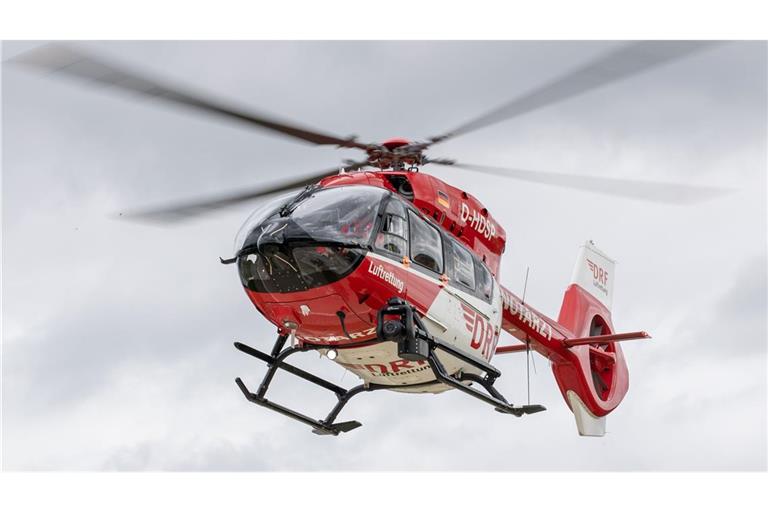 Ein Rettungshubschrauber war im Einsatz (Symbolbild).
