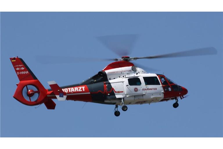 Ein Rettungshubschrauber war im Einsatz. (Symbolbild)