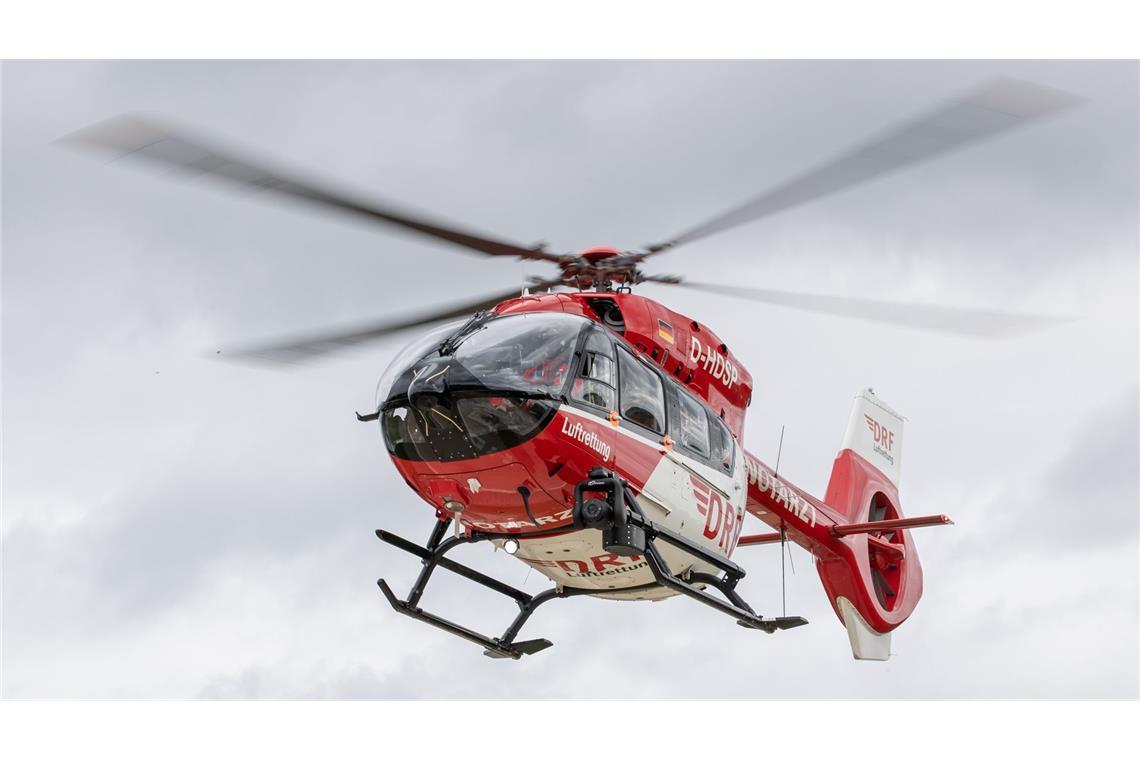 Ein Rettungshubschrauber war im Einsatz. (Symbolbild)