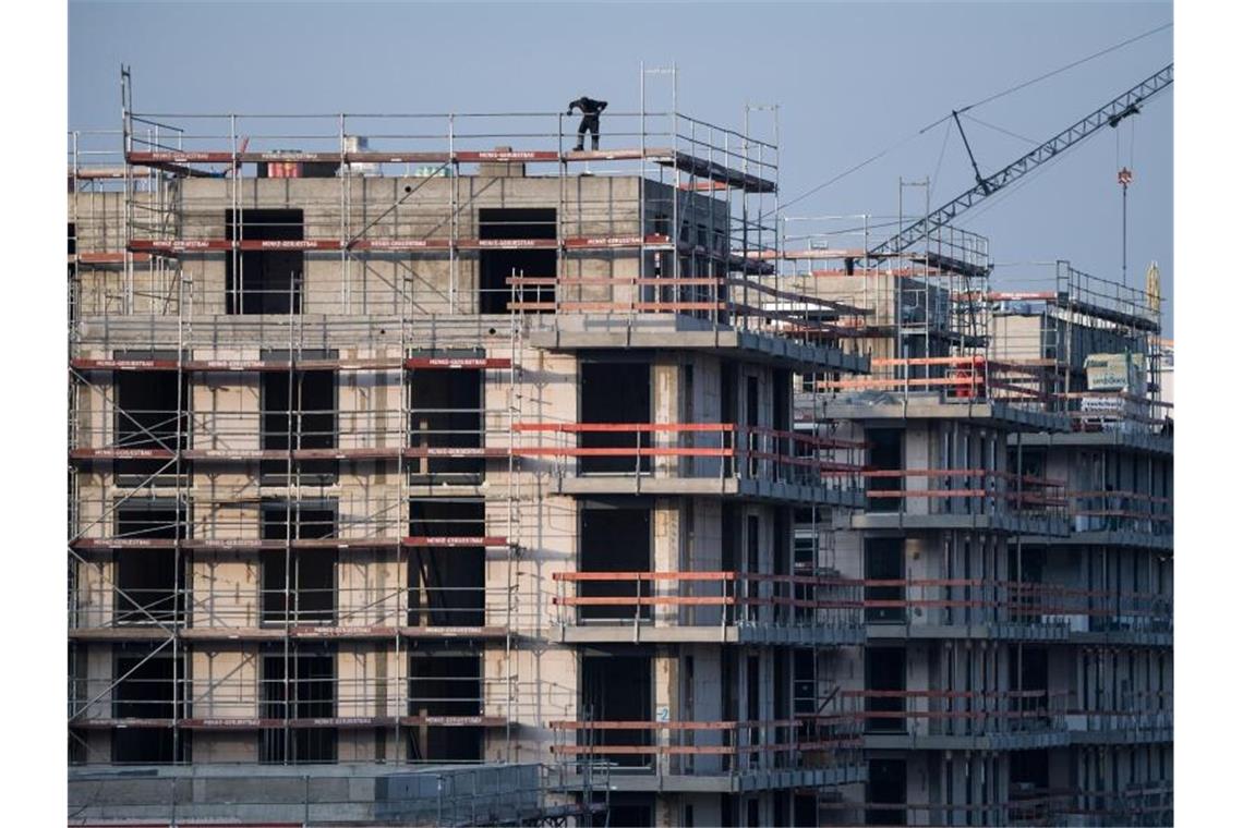 Ein Rohbau in Berlin-Schöneberg. Foto: Bernd von Jutrczenka/dpa