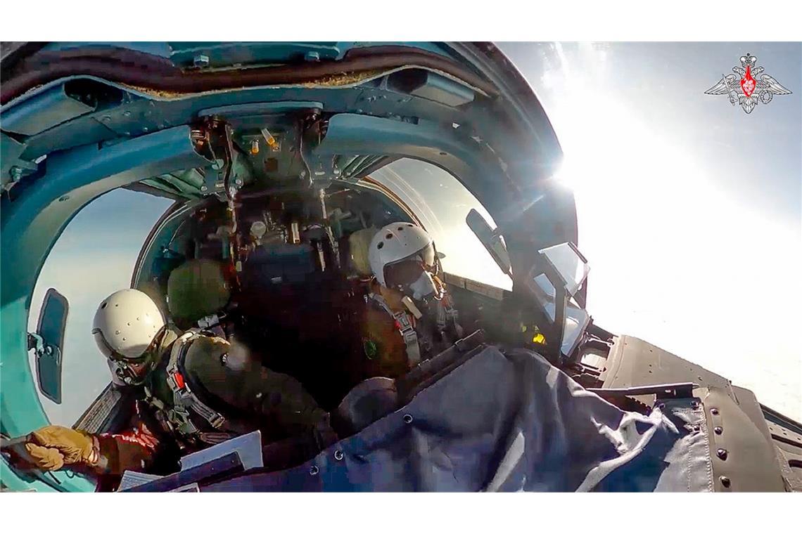 Russisches Kampfflugzeug abgestürzt Ein russischer Kampfjet. (Archivbild)
