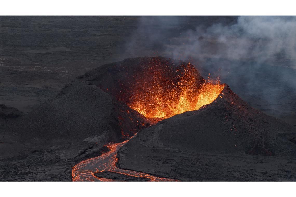 Vulkanausbruch auf Island nach drei Wochen beendet Ein spektakulärer Vulkanausbruch im Südwesten von Island ist nach knapp drei Wochen wieder vorbei. (Archivbild)