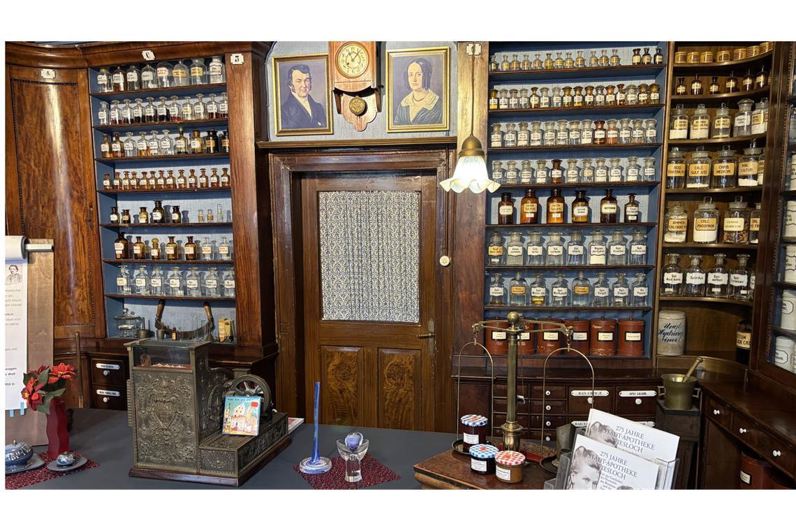 Ein Teil der Wieslocher Apotheke ist im Originalzustand erhalten.