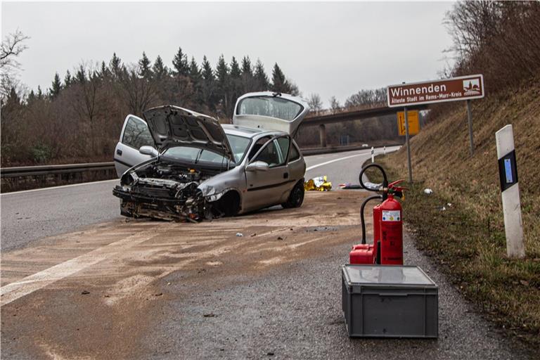 Ein tödlicher Unfall hat sich im Januar 2022 auf der B14 zwischen Schwaikheim und Winnenden ereignet. Foto: 7aktuell.de/Simon Adomat