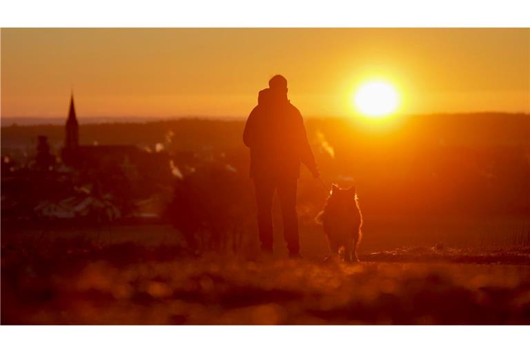 Ein traumhaft schöner Tagesanbruch an Silvester.
