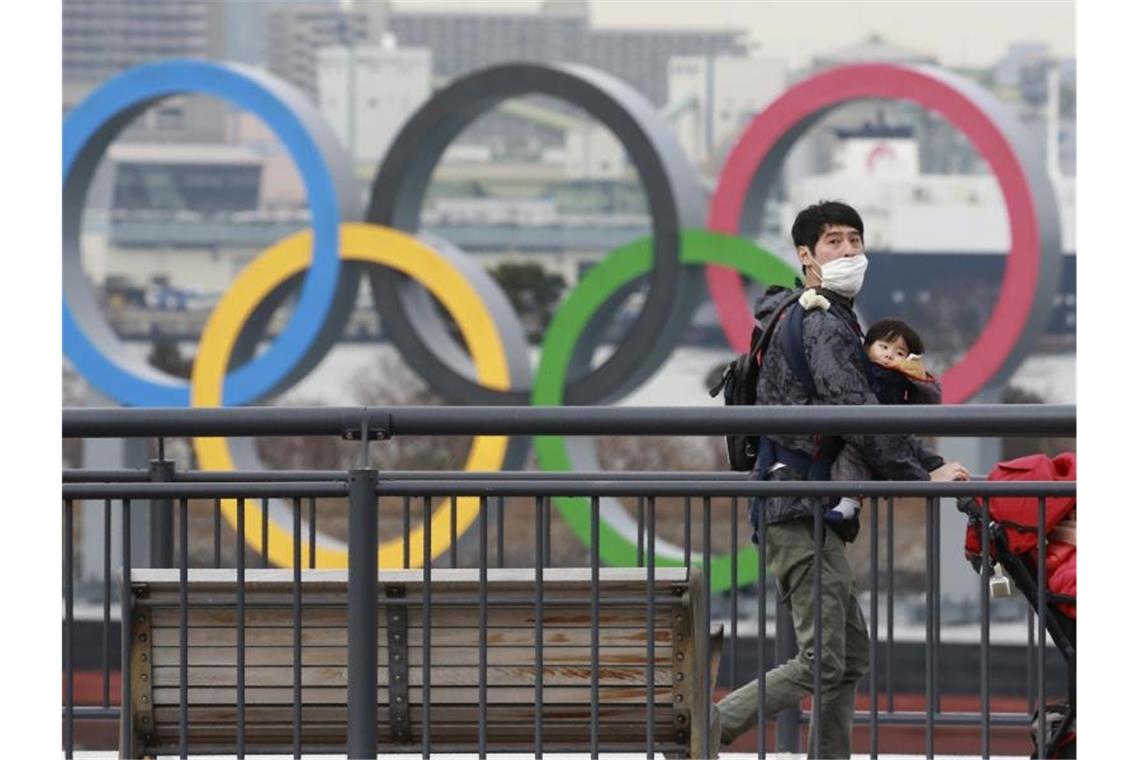 Ein verwegener Plan: Statt in Tokio könnten die Olympischen Spiele in Florida stattfinden. Foto: Koji Sasahara/AP/dpa