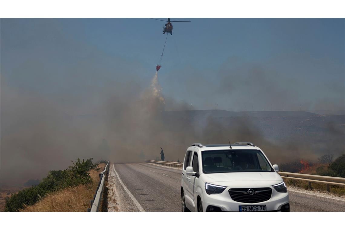 Ein Waldbrand Anfang Juli in der Provinz Izmir (Archivbild)