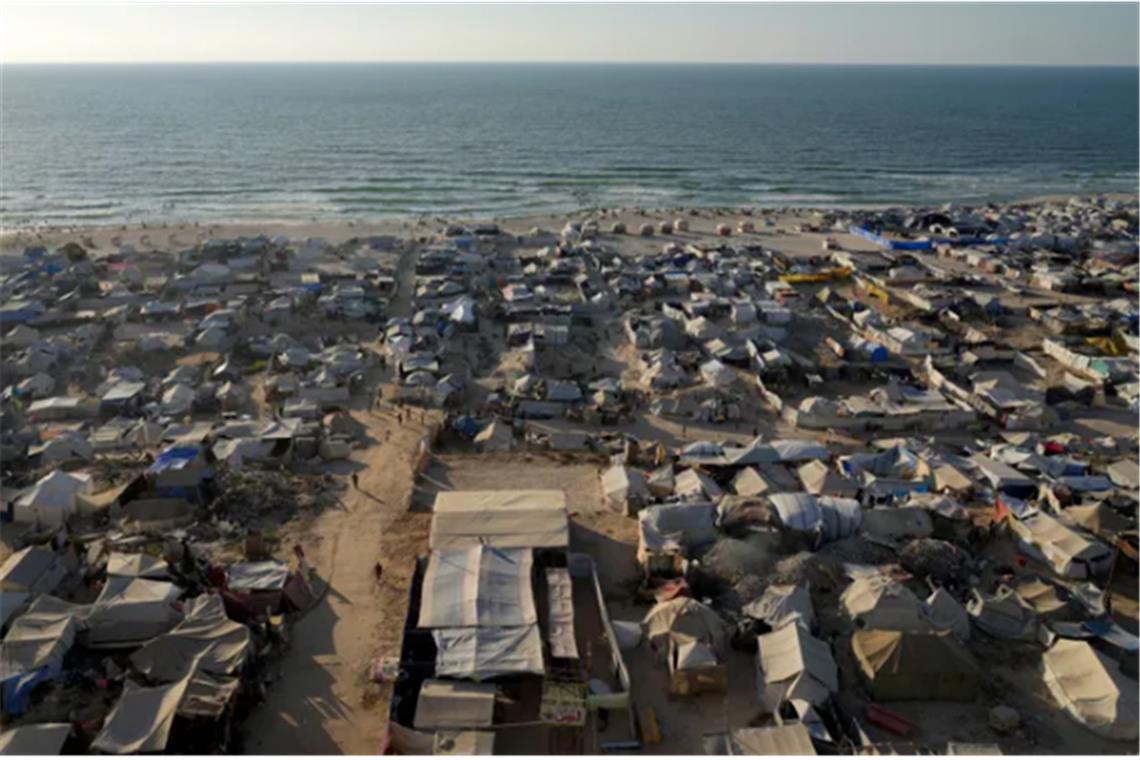 Ein Zeltlager nahe Gaza.