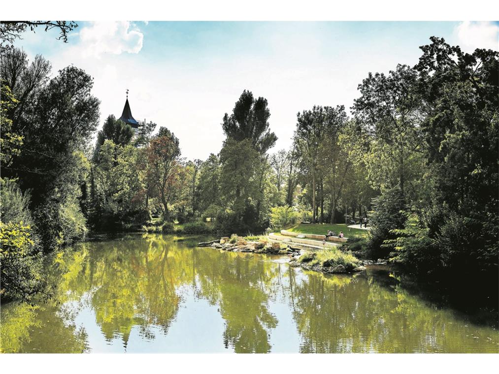 Ein zentrales Ziel des Gartenschau-Projekts ist es, den Fluss besser zugänglich zu machen, so wie hier an den Rems-Terrassen in Waiblingen. Foto: Remstal-Gartenschau