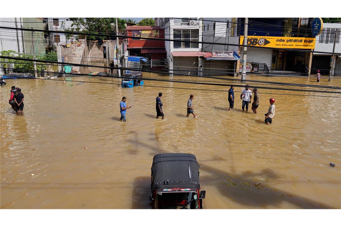 Ein Zyklon hat Sri Lanka schwer verwüstet.