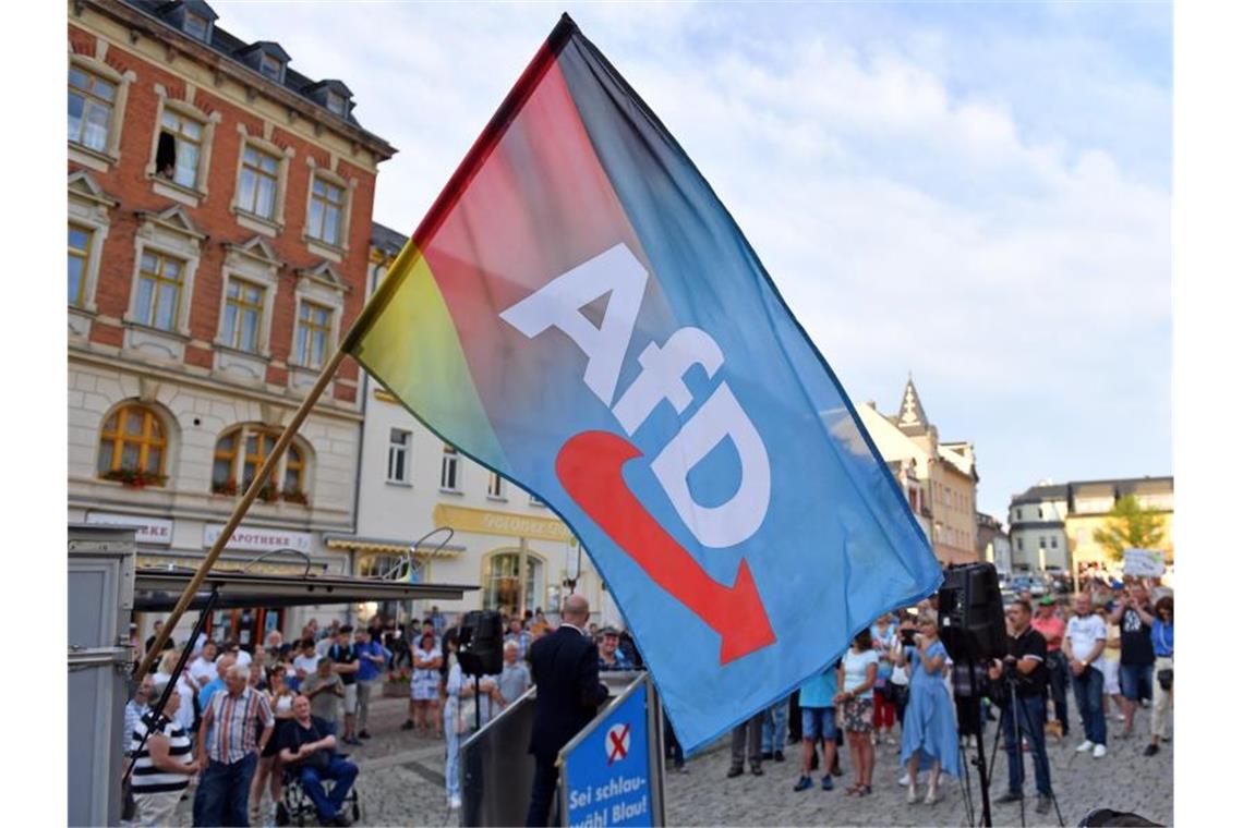Eine AfD-Kundgebung in Sachsen. Foto: Hendrik Schmidt/dpa-Zentralbild/dpa