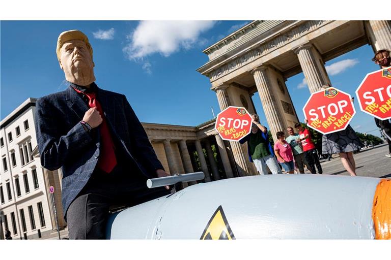 "Eine Atomwaffe sollte niemals von irgendjemandem eingesetzt werden dürfen", meint Donald Trump. (Archivbild)