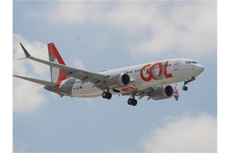 Eine Boeing 737 Max der Fluggesellschaft Gol. Foto: Andre Penner/AP/dpa