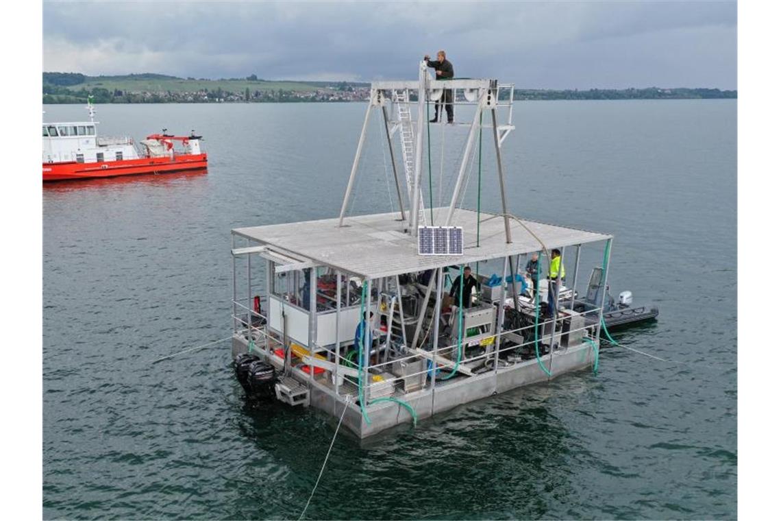 Forscher testen neues Bohrsystem im Bodensee