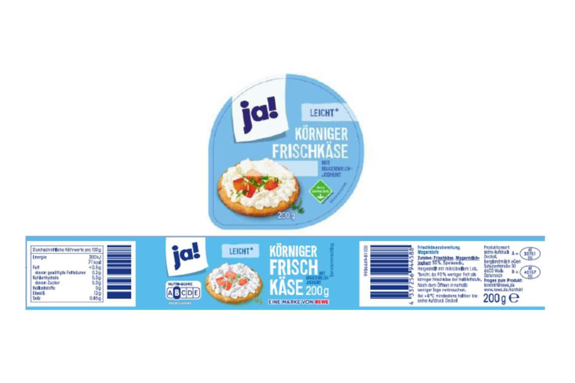 Diesen Frischkäse nicht essen Eine Charge dieses Frischkäses ist betroffen.