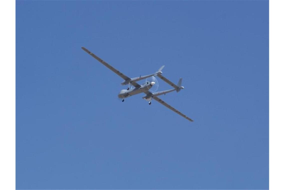 Eine Drohne vom Typ Heron TP. Foto: Israeli Ministry of Defense/dpa