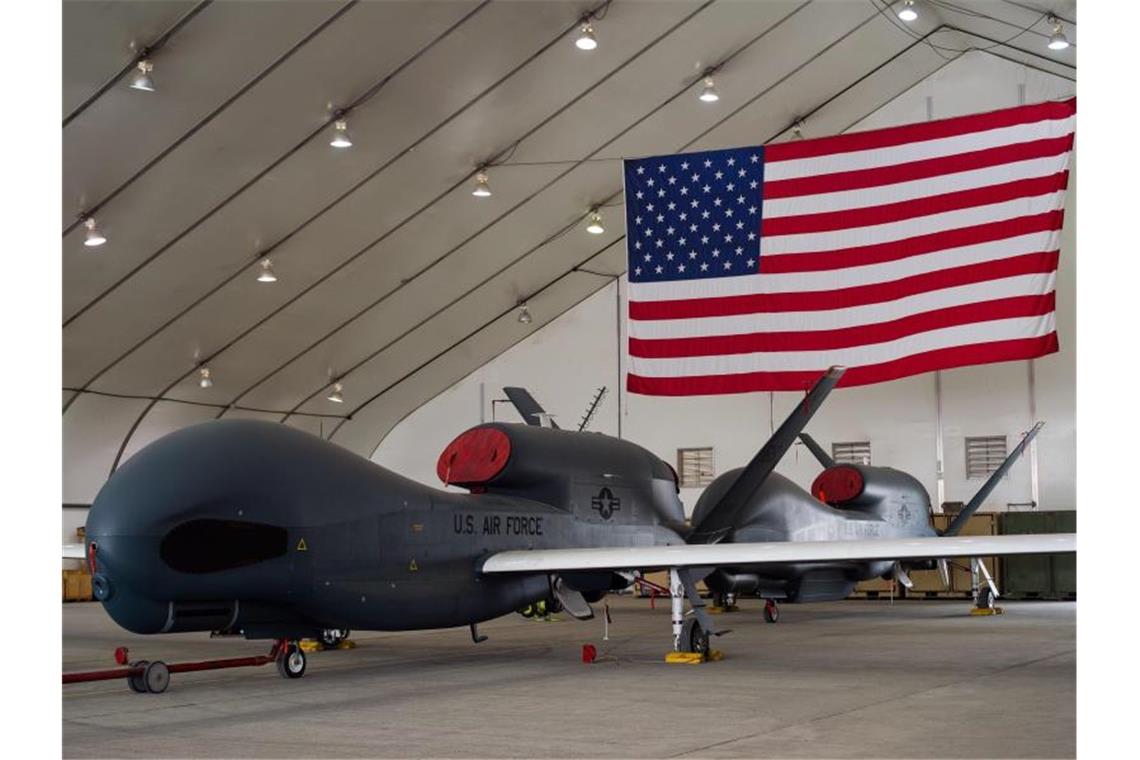 Eine Drohne vom Typ „RQ-4A Global Hawk“. Foto: Sra Tyler Woodward/Zuma Press