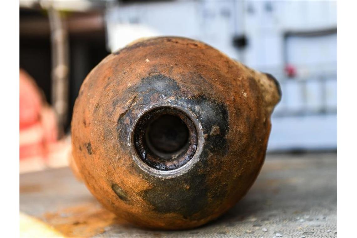 Fliegerbombe aus dem Zweiten Weltkrieg in Neuenburg gefunden Eine entschärfte Fliegerbombe. Foto: Julian Stähle/dpa-Zentralbild/ZB/Archivbild