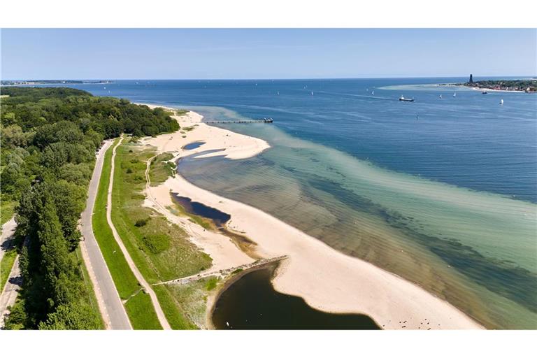 Eine exzellente Badewasserqualität wurde auch in der Nähe des Falckensteiner Strands nördlich von Kiel gemessen.