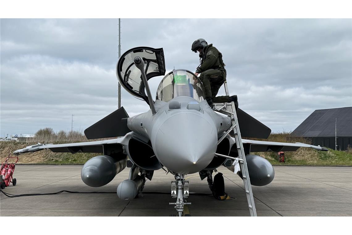 Neue Unterstützungszusagen für Nato-Einsatz "Eastern Sentry" Eine französische Rafale war am ersten Einsatz von Eastern Sentry beteiligt. (Archivbild)