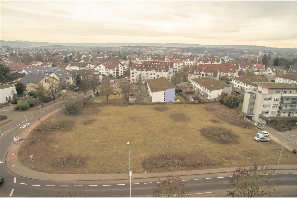 Bau-Geno plant 50 neue Mietwohnungen Eine große Baulücke wird geschlossen: An der Ecke Dresdener Ring/Rietenauer Weg sind vier Wohngebäude geplant. Foto: A. Becher