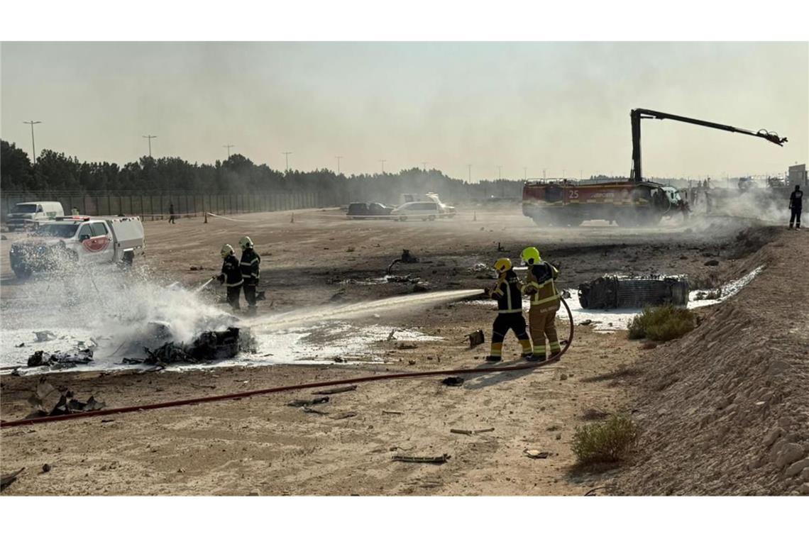 Eine indische HAL Tejas ist während einer Vorführung auf der Dubai Air Show abgestürzt.