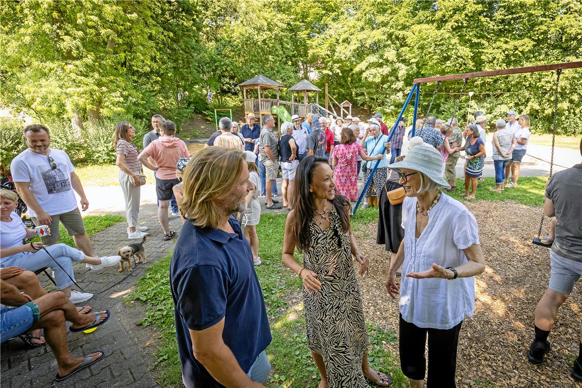 Eine Initiative Weissacher Bürger hat im Juni ein Fest veranstaltet, um den Spielplatzes Wefzgenhölzle in Unterweissach zu retten. Archivfoto: Alexander Becher