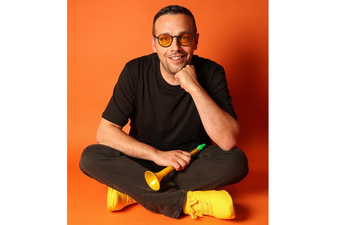 Eine kleine Spielzeugtrompete ist Antonio Trombettas Markenzeichen. Foto: privat