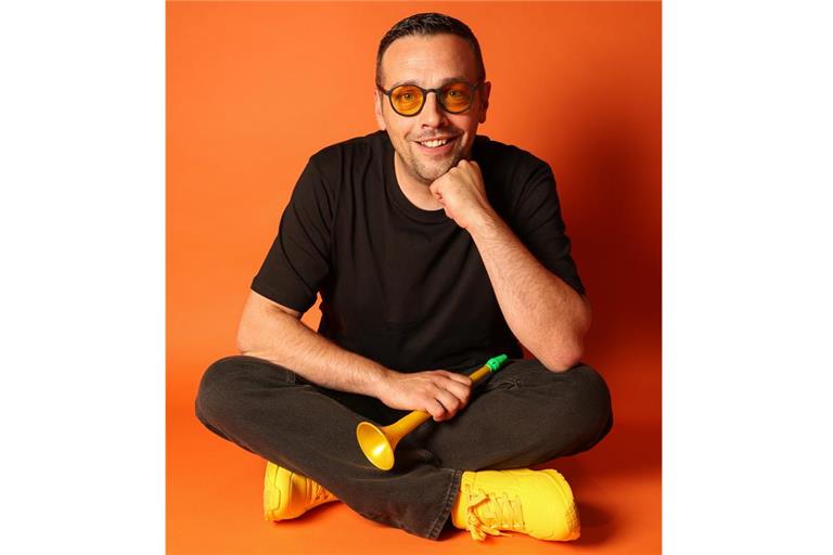 Eine kleine Spielzeugtrompete ist Antonio Trombettas Markenzeichen. Foto: privat