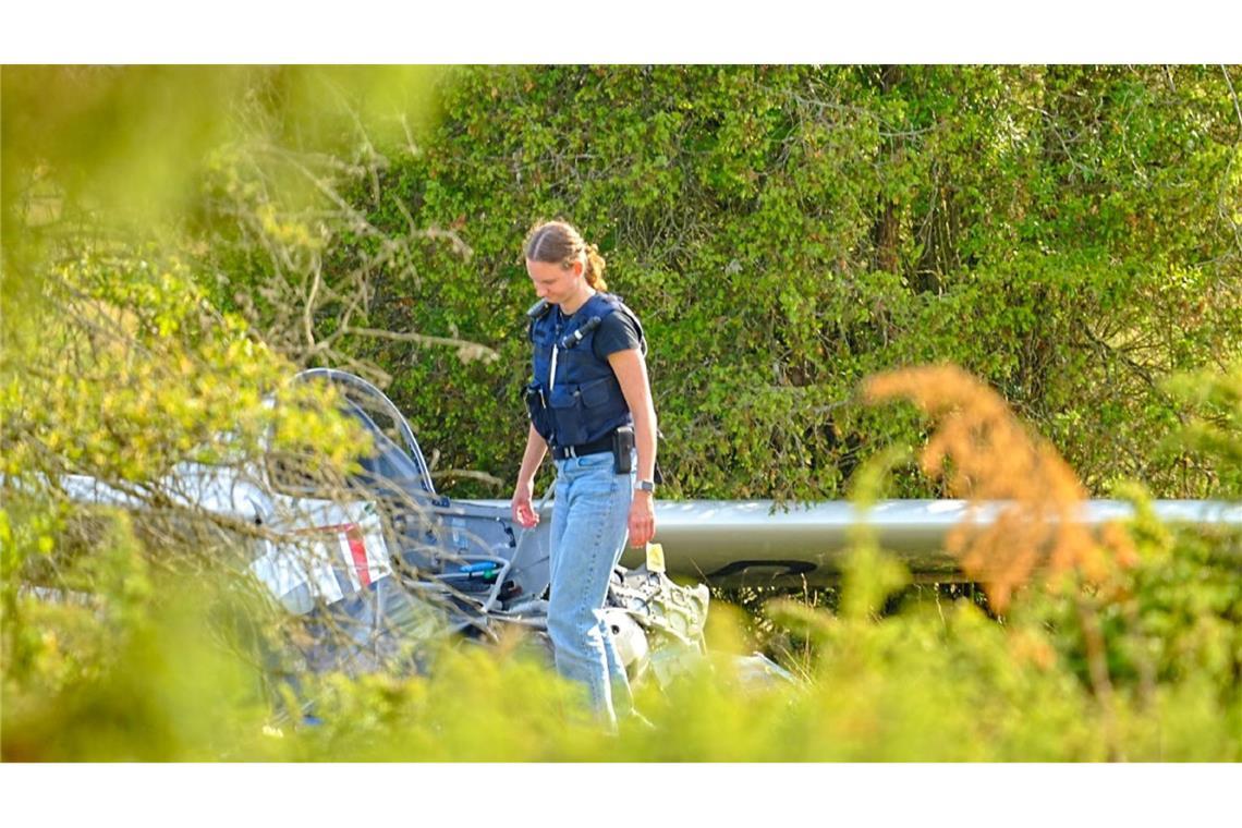Pilotin stirbt bei Absturz mit Segelflugzeug