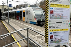 Eine Sperrung jagt die nächste: Die abendlichen Zugausfälle zwischen Backnang und Marbach am Neckar sind seit gestern beendet. DieFreude darüber währt aber nur kurz, denn ab Dienstag entfällt die Linie S4 vier Wochen lang komplett. Foto: Alexander Becher