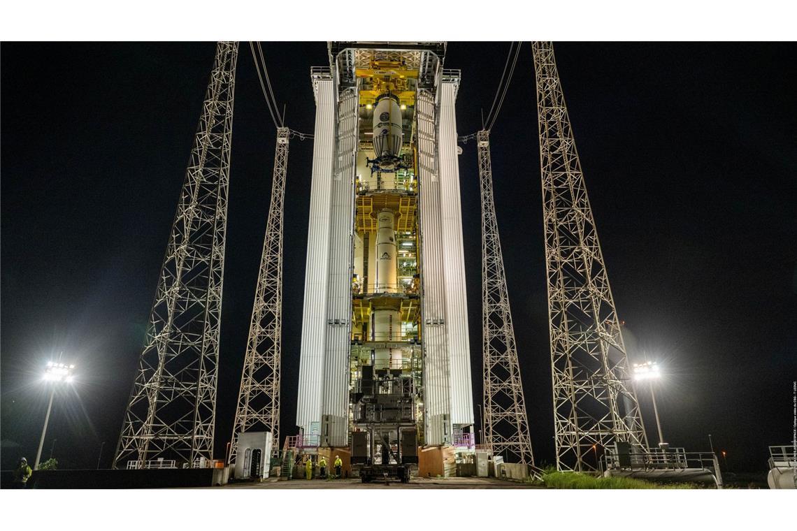 Satellit "Biomass" soll Wälder für Klimamodelle vermessen Eine Vega-C-Trägerrakete soll den "Biomass"-Satelliten der ESA vom Weltraumbahnhof Kourou in Französisch-Guayana ins All bringen.