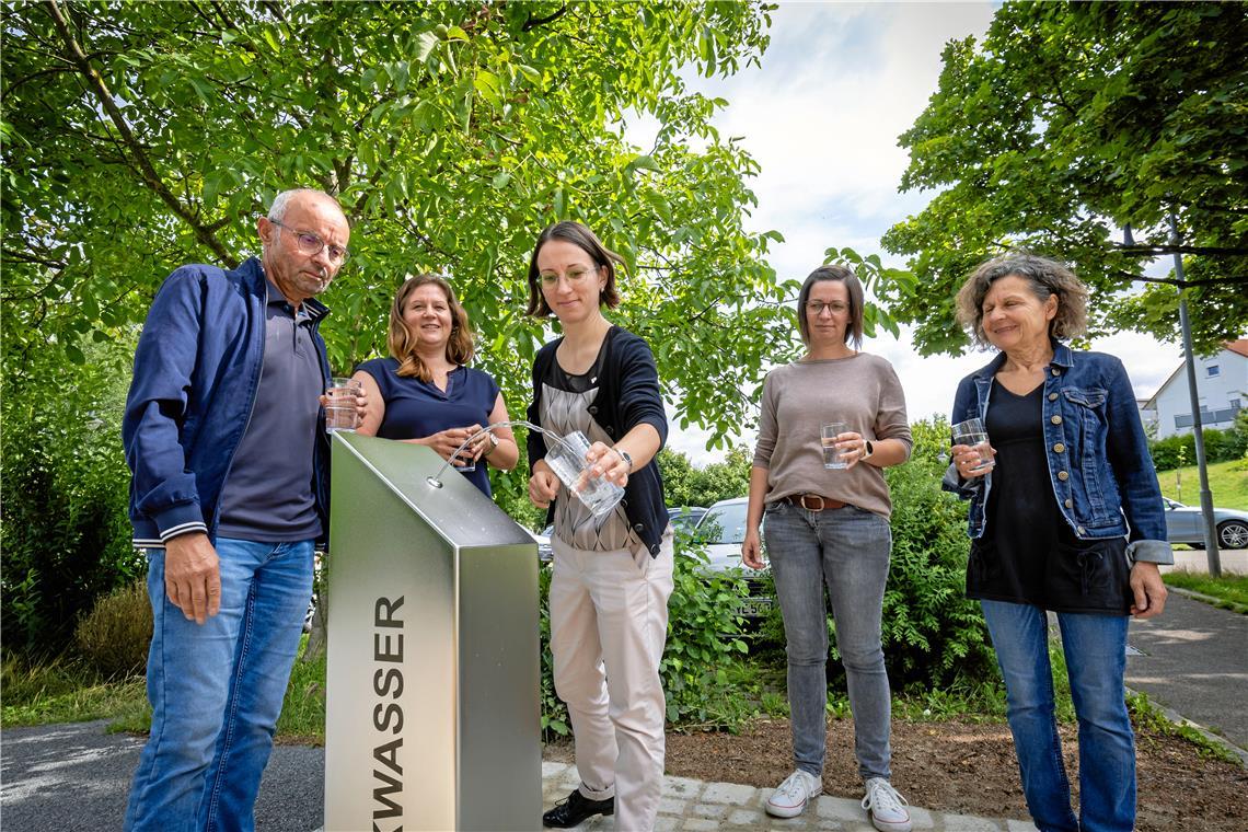 Einen Trinkwasserbrunnen gibt es bereits in Allmersbach, nun wird auch im Rathaus eine Refill-Station eingerichtet. Archivfoto: Alexander Becher