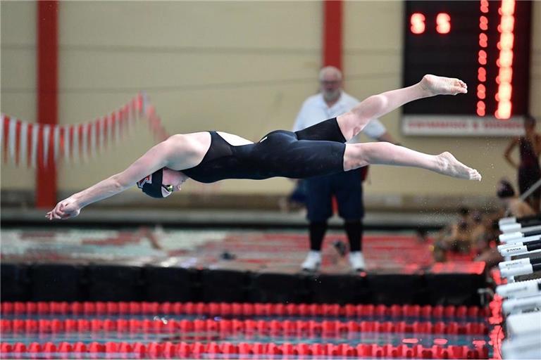 Einer der letzten Starts von Chiara Vetter für die State University Youngstown. Wettkämpfe schwimmt sie künftig nicht mehr. Fotos: privat