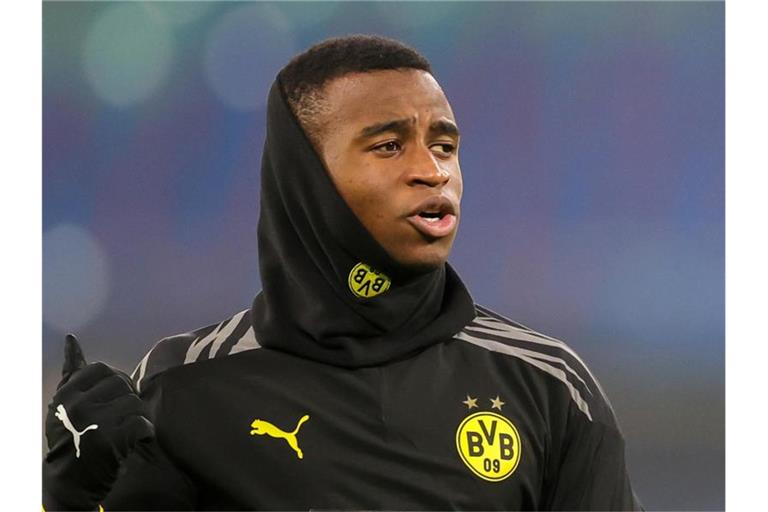 Einer von vier Neulingen im U21-Aufgebot: Dortmunds Spieler Youssoufa Moukoko. Foto: Jan Woitas/dpa-Zentralbild/dpa