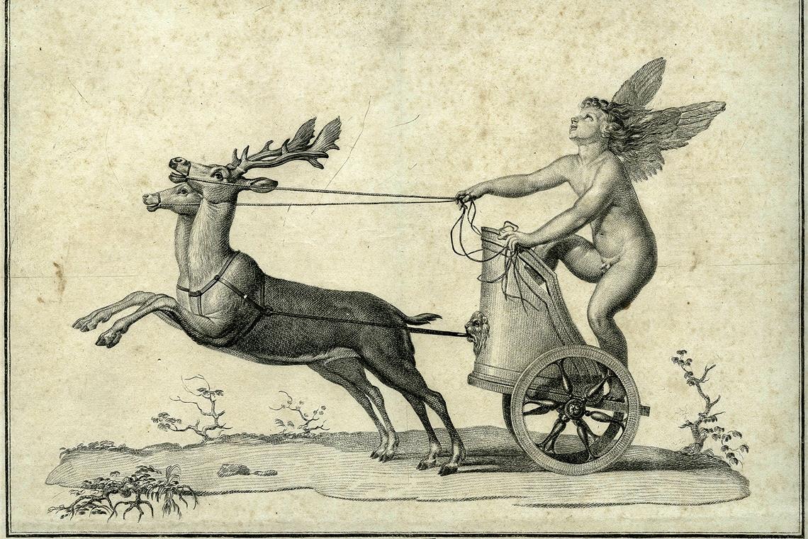 Aus Eroten wurden Putten und Engel Eines der zu bestaunenden Werke: Amor Veloce von Tommaso Piroli aus dem Jahr 1805. Foto: Stadt