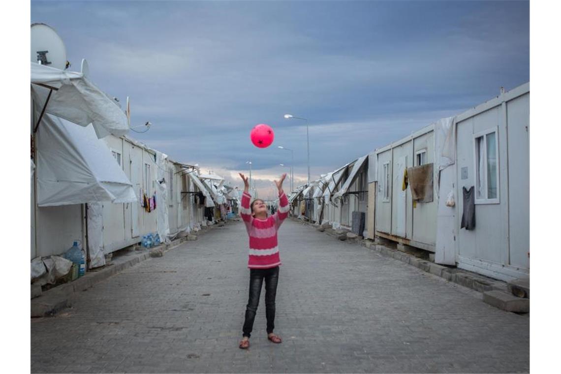 Ein Flüchtlingslager in der Türkei. Foto: Uygar Onder Simsek/MOKU/dpa