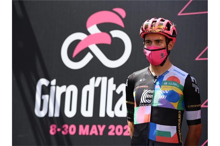 Einheimischer Tagessieger der 18. Giro-Etappe 2021: Alberto Bettiol. Foto: Marco Alpozzi/LaPresse via ZUMA Press/dpa