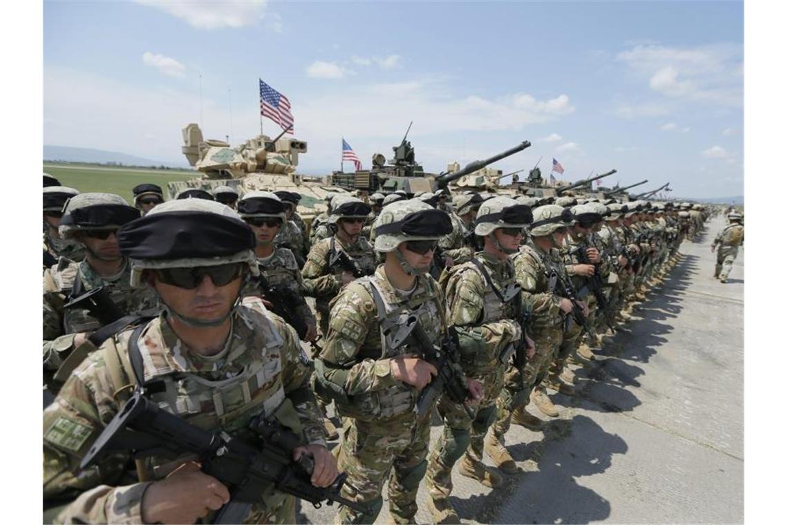Nato setzt Krisentruppe für Afghanistan-Flüchtlinge ein Einheiten der NRF waren zuletzt 2005 in den Einsatz geschickt worden. Foto: Zurab Kurtsikidze/EPA/dpa