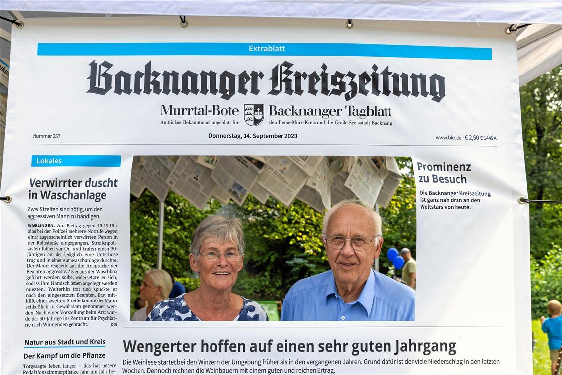 Einmal auf dem Titelblatt der BKZ sein.