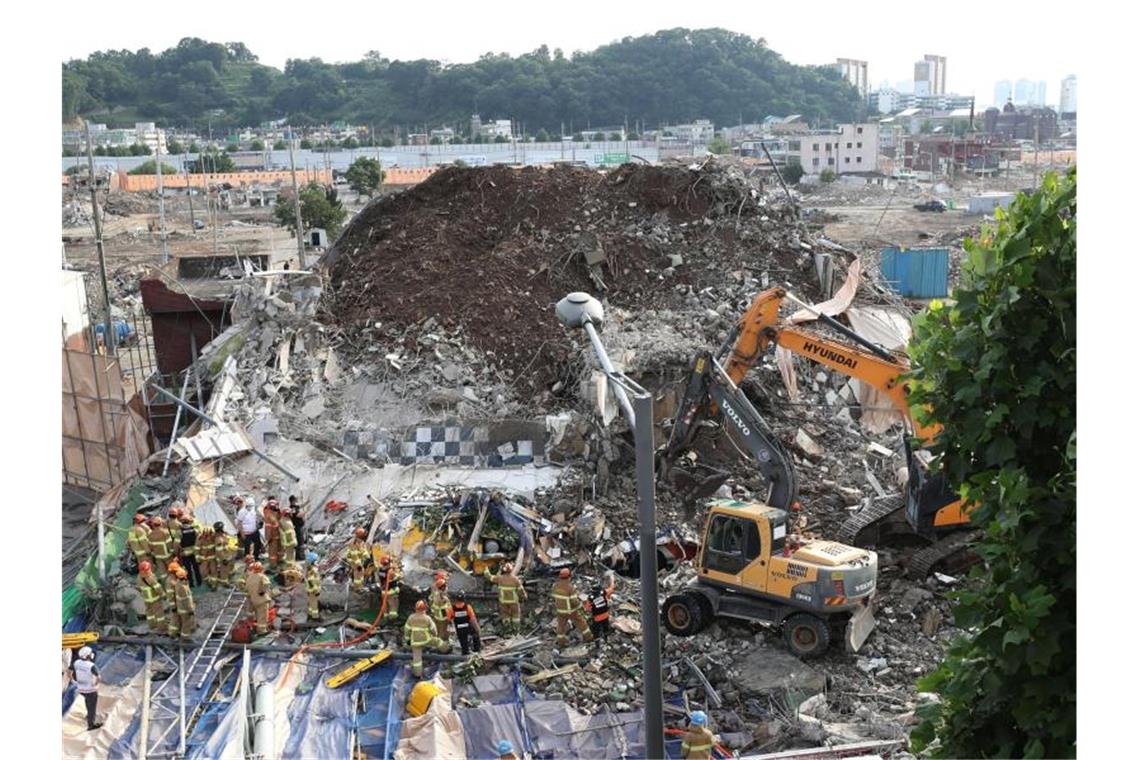 Neun Tote bei Gebäudeeinsturz in Südkorea