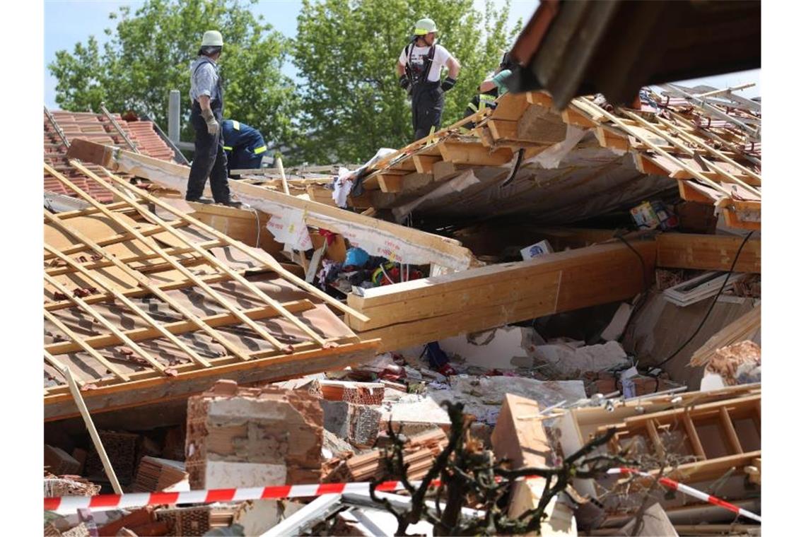 Wohnhaus im Allgäu durch Explosion zerstört