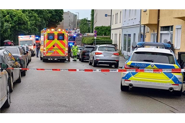 Einsatzkräfte in Passau vor Ort