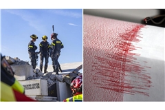 Einsatzkräfte proben den Ernstfall: Schwere Erdbeben sind in Baden-Württemberg sehr selten.