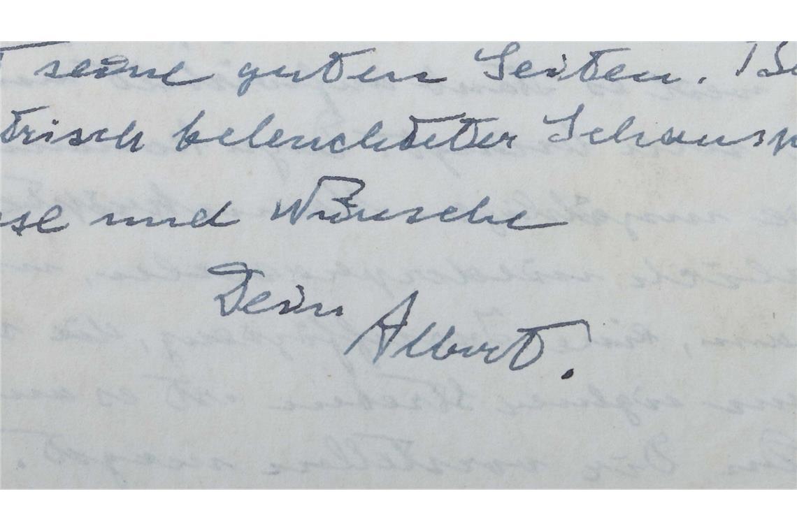Einstein war ein fleißiger Briefschreiber.
