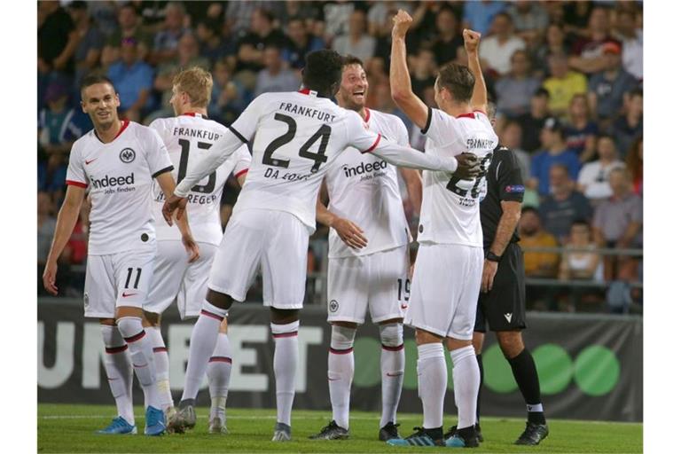 Eintracht Frankfurt gewann locker in Liechtenstein. Foto: Karl-Josef Hildenbrand