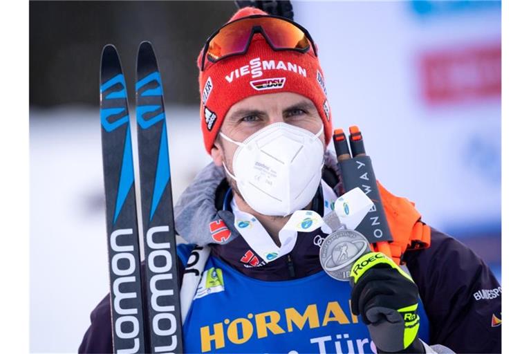 Einzig Arnd Peiffer holte bislang eine Medaille für Deutschland. Foto: Sven Hoppe/dpa